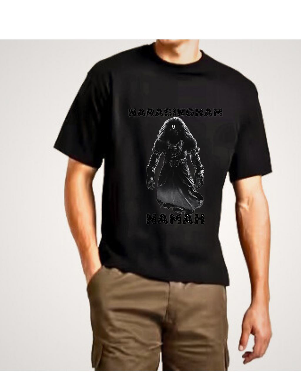 Narasimha Namah Unisex Standard Crew oversized T-Shirt