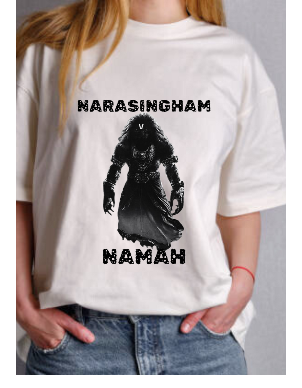 Narasimha Namah Unisex Standard Crew oversized T-Shirt